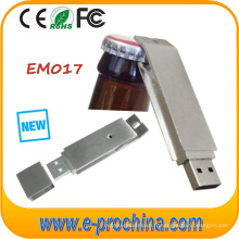 Ouvre-bouteille en acier inoxydable USB Stick Multifunctional USB Pen Drive